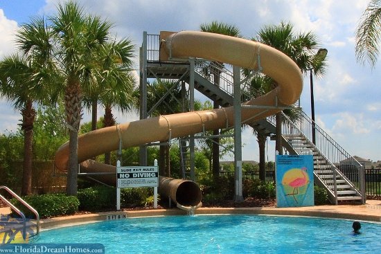 3 Bed\/3 Bath Townhome in Guarded Windsor Hills Resort with Fun Water Slide