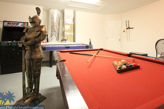 Wonderful Gameroom with Pool, Air Hockey and Arcade
